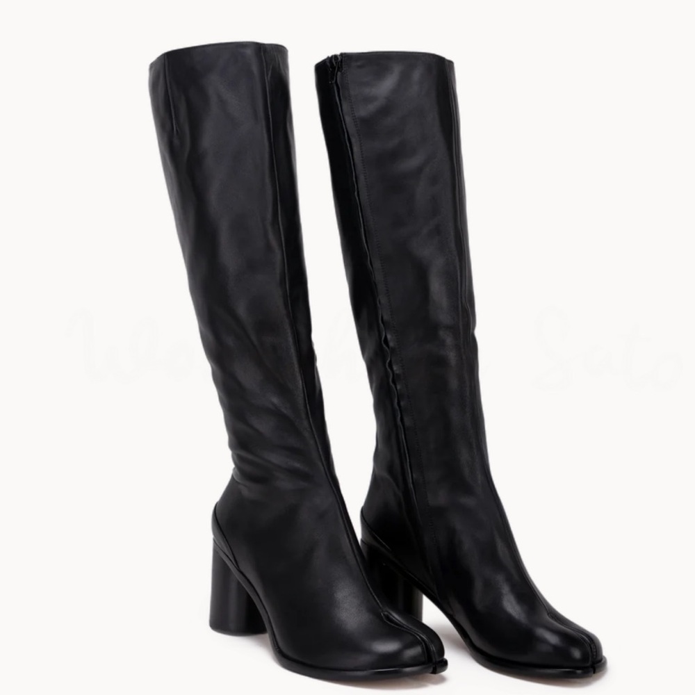 Knee-High Tabi Boots